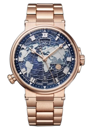 [5557BR/YS/RW0] Marine Hora Mundi 5557 Rose Gold / Blue / Bracelet