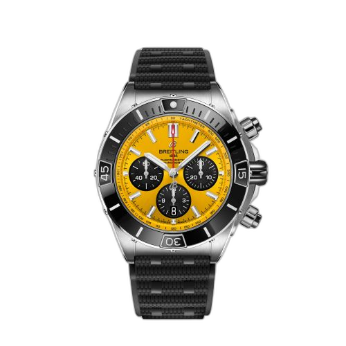 [AB01364A1I1S1] Super Chronomat B01 44 Stainless Steel / Yellow / Rubber / China
