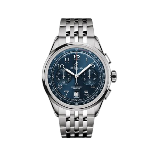 [AB0145171C1A1] Premier B01 Chronograph 42 Stainless Steel / Blue / Bracelet