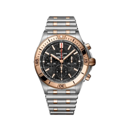 [UB01341A1B1U1] Chronomat B01 42 Stainless Steel / Red Gold / Black MOP / USA