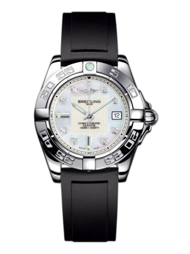 [A71356L2.A708.133S] Galactic 32 Stainless Steel / Pearl Diamond / Rubber