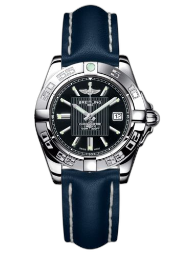 [A71356L2.BA10.116X] Galactic 32 Stainless Steel / Trophy Black / Calf