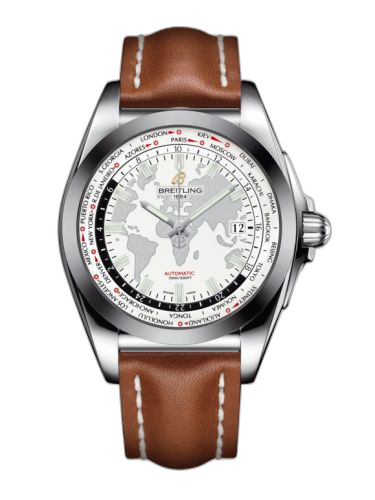 [WB3510U0.A777.433X] Galactic Unitime Stainless Steel / SleekT / Antarctica White / Calf