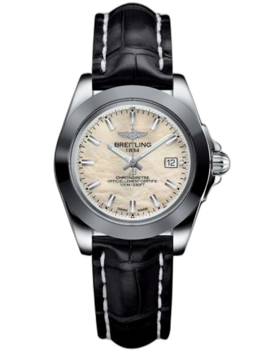 [W7133012/A800/777P/A14BA.1] Galactic 32 Sleek Edition Stainless Steel / Pearl / Croco