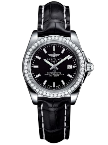 [A7133053/BF62/777P/A14BA.1] Galactic 32 Sleek Edition Stainless Steel / Diamond / Trophy Black / Croco