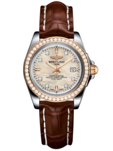 [C7133053/A803/778P/A14BA.1] Galactic 32 Sleek Edition Stainless Steel / Rose Gold / Diamond / Pearl Diamond / Croco