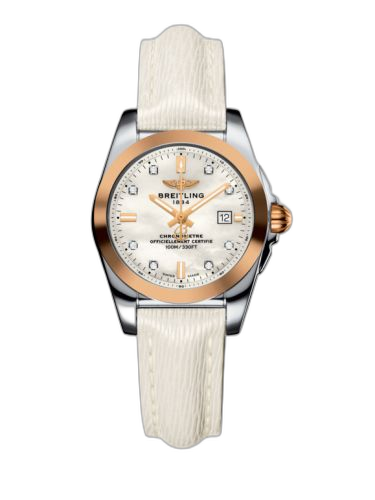 [C7234812/A792/274X/A12BA.1] Galactic 29 Stainless Steel / Rose Gold / Pearl Diamond / Sahara