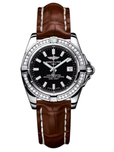 [A71356LA.BE76.778P] Galactic 32 Stainless Steel / Diamond / Onyx Black / Croco