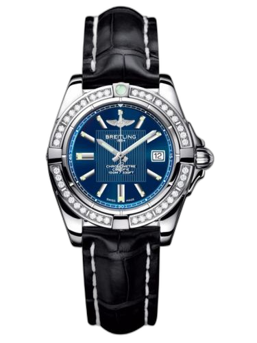 [A71356LA.C811.777P] Galactic 32 Stainless Steel / Diamond / Metallica Blue / Croco