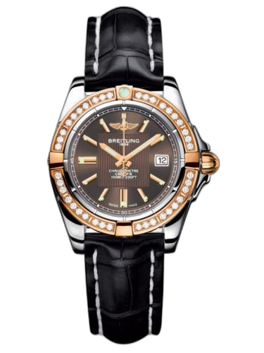 [C71356LA.Q581.777P] Galactic 32 Stainless Steel / Rose Gold / Diamond / Solar Bronze / Croco