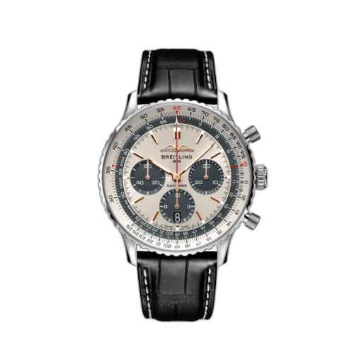 [AB01386C1G1P1] Navitimer B01 Chronograph 43 Stainless Steel / Starlux Airlines