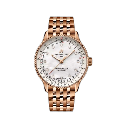 [R17327211A1R1] Navitimer Automatic 36 Red Gold / MOP / Bracelet