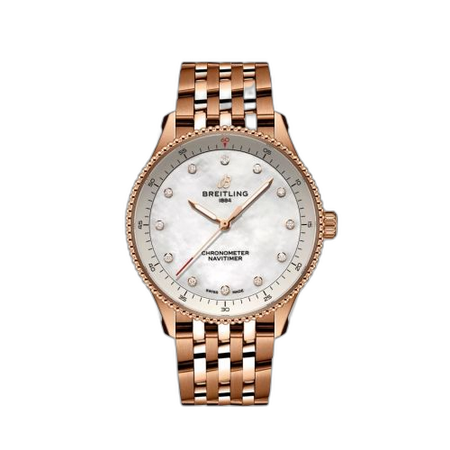 [R77320E61A1R1] Navitimer Quartz 32 Red Gold / MOP / Bracelet