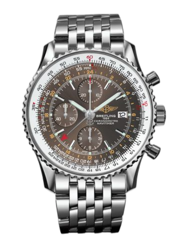 [A24322C8.Q604.443A] Navitimer World Stainless Steel / Panamerican Bronze / Bracelet