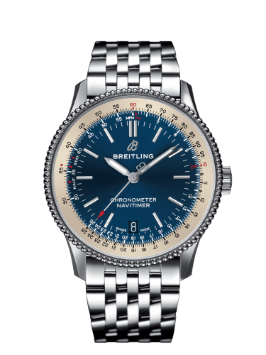[A17325211C1A1 (aka: A1732521.CA11.455A)] Navitimer 1 38 Automatic Stainless Steel / Blue / Bracelet