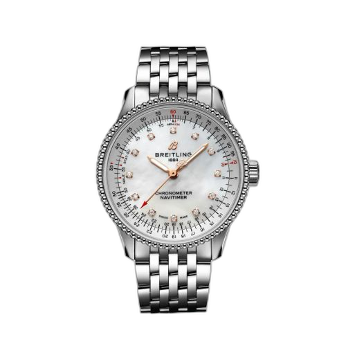 [A17395211A1A1] Navitimer 1 35 Automatic Stainless Steel / MOP / Bracelet