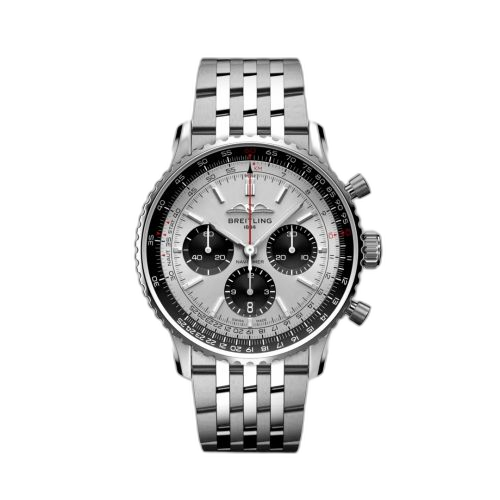 [AB0138241G1A1] Navitimer B01 Chronograph 43 Stainless Steel / Silver / Bracelet