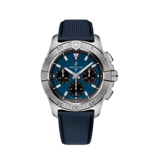 [AB0146101C1X1] Avenger B01 Chronograph 42 Stainless Steel / Blue / Strap