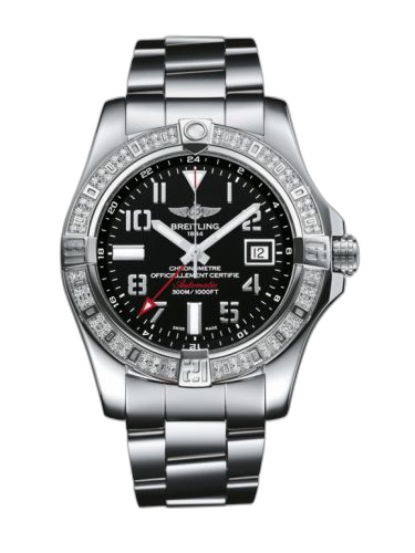 [A3239053.BC34.170A] Avenger II GMT Stainless Steel / Diamond / Volcano Black / Bracelet