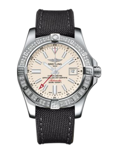 [A3239053.G778.109W] Avenger II GMT Stainless Steel / Diamond / Stratus Silver / Military