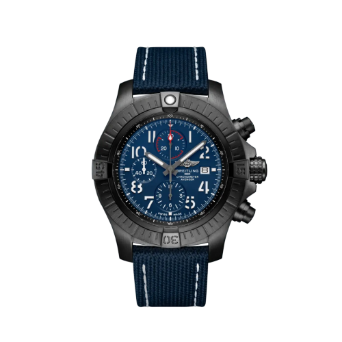 [V13375101C1X1] Avenger Chronograph 48 Night Mission / Blue / Military / Pin