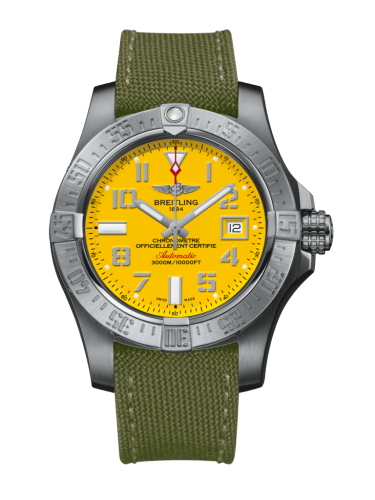[A1733110/I519/106W/A20BASA.1] Avenger II Seawolf Stainless Steel / Cobra Yellow / Military / Pin
