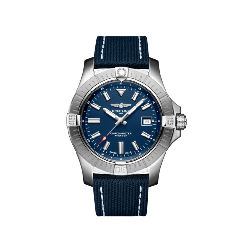 [A17318101C1X2] Avenger Automatic 43 Stainless Steel / Blue / Military / Folding