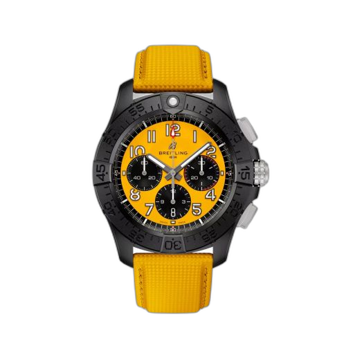 [SB0147101I1X1] Avenger B01 Chronograph 44 Night Mission / Yellow / Strap