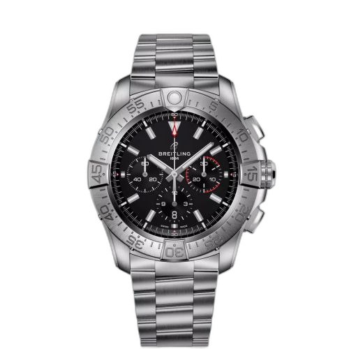 [EB0148101B1E1] Super Avenger B01 Chronograph 46 Titanium / Black / Bracelet