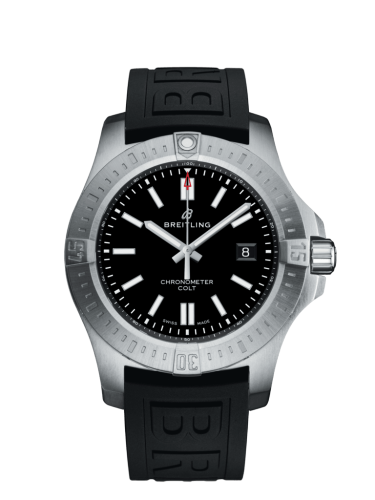 [A17388101B1S1 (aka: A1738810/BG81/153S/A20DSA.4)] Chronomat Colt 44 Automatic Black / Rubber / Folding