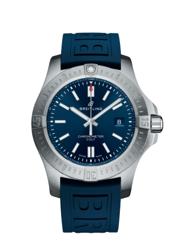 [A17388101C1S1] Chronomat Colt 44 Automatic Blue / Rubber / Folding