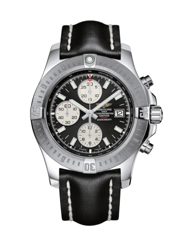 [A1338811/BD83/436X/A20D.1] Colt Chronograph Automatic Stainless Steel / Volcano Black / Calf / Folding