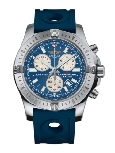 [A7338811/C905/228S/A20S.1] Colt Chronograph Mariner Blue / Rubber / Pin