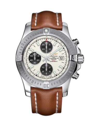 [A1338811/G804/433X/A20BA.1] Colt Chronograph Automatic Stainless Steel / Stratus Silver / Calf / Pin