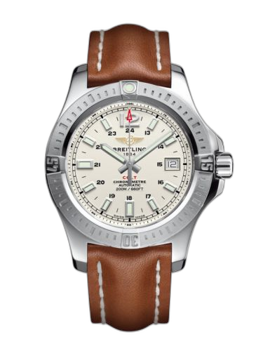 [A1731311.G820.425X] Colt 41 Automatic Stratus Silver / Calf