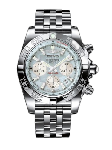 [AB011012.G686.375A] Chronomat 44 Stainless Steel / Gray Pearl Diamond / Bracelet