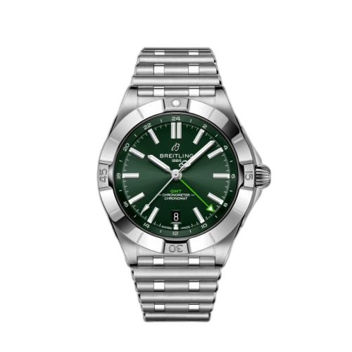 [P323981A1LA1] Chronomat 40 GMT Stainless Steel / Green - Germany
