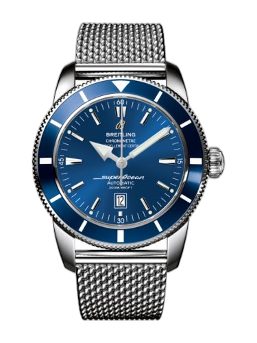 [A1732016.C734.144A] Superocean Heritage 46 Stainless Steel / Blue / Blue / Milanese