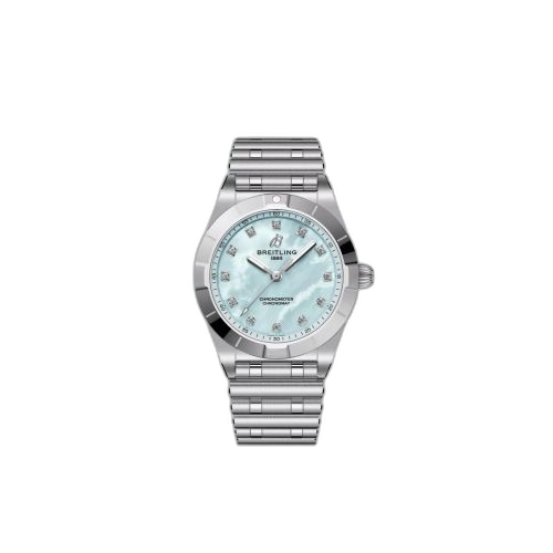 [A72310101C1A1] Chronomat 28 Stainless Steel / Blue MOP