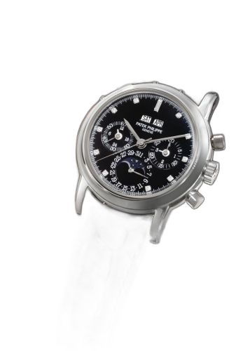 [3970EP-029] Perpetual Calendar Chronograph 3970 Platinum / Black Diamond