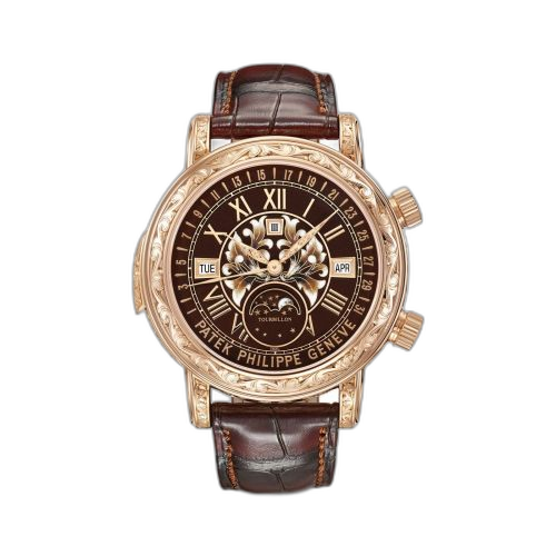 [6002R-001] Sky Moon Tourbillon 6002 Rose Gold / Black