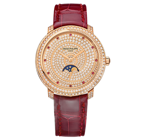 [4968/400R-001] Moonphase 4968 Rose Gold / Diamond Spiral