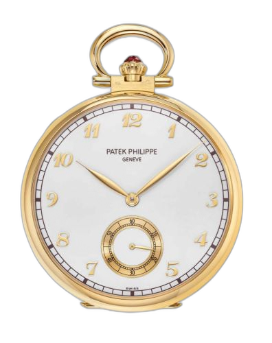 [992/115J] Pocket Watch Lepine Yellow Gold / Apsaalooke Sentinels