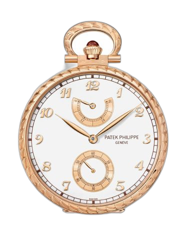 [982/179R] Pocket Watch Lepine Power Reserve Rose Gold / Lateen Sails