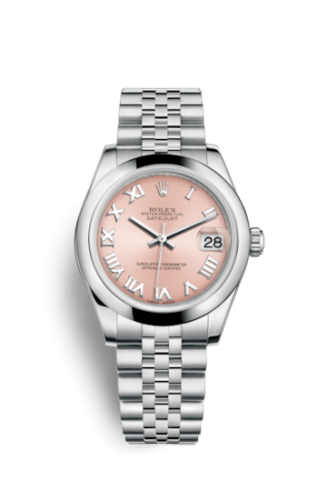 [178240-0033] Datejust 31 Stainless Steel Domed / Jubilee / Pink Roman