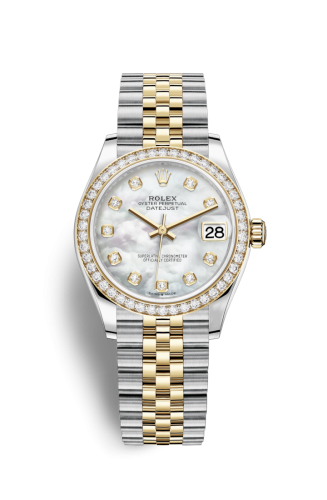 [278383rbr-0028] Datejust 31 Stainless Steel / Yellow Gold / Diamond / MOP / Jubilee