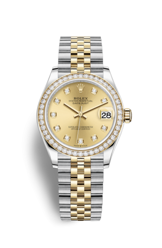 [278383rbr-0026] Datejust 31 Stainless Steel / Yellow Gold / Diamond / Champagne - Diamond / Jubilee
