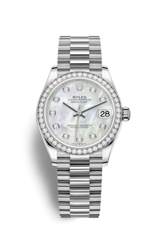[278289rbr-0005] Datejust 31 White Gold / Diamond / MOP / President