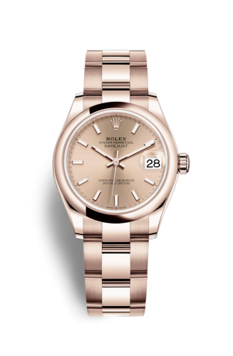 [278245-0035] Datejust 31 Rose Gold / Domed / Rose / Oyster