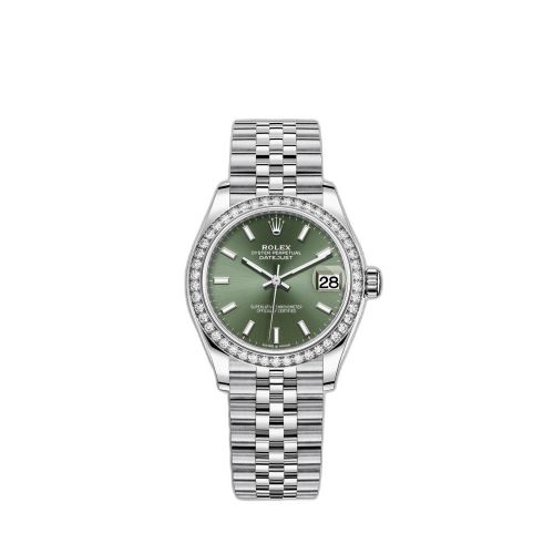 [278384rbr-0022] Datejust 31 Stainless Steel Diamond / Jubilee / Green